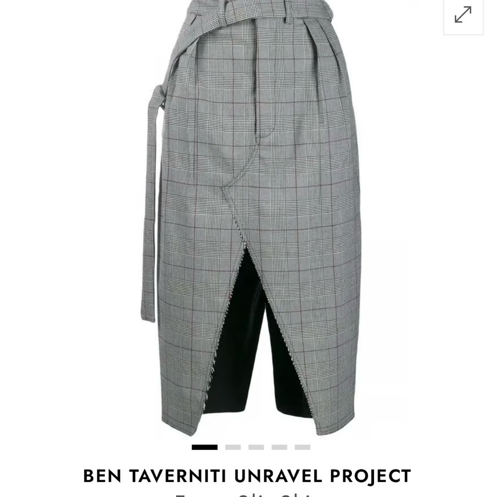 BEN TAVERNITI UNRAVEL PROJECT
Front Slit Skirt, Italy size 38, women’s 8